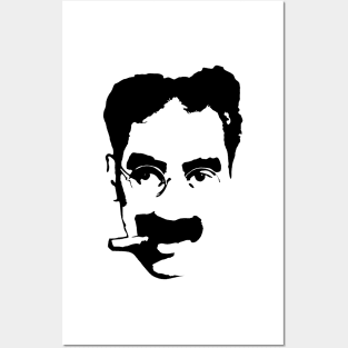 Groucho Marx Pop Art Portrait in Black and White Posters and Art